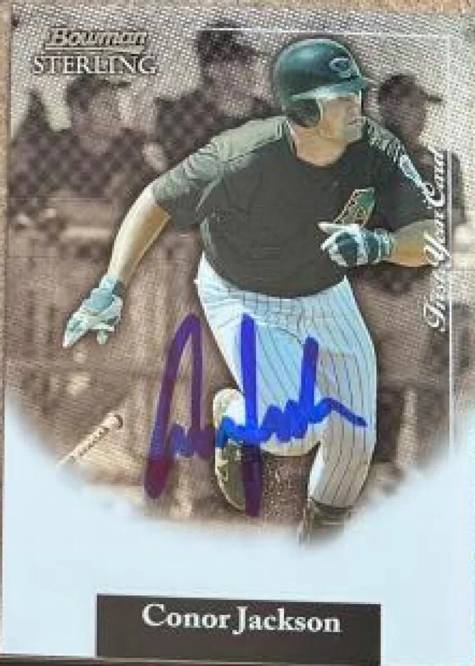 Conor Jackson Signed 2004 Bowman Sterling Baseball Card - Arizona Diamondbacks