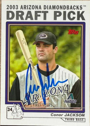 Conor Jackson Signed 2004 Topps Baseball Card - Arizona Diamondbacks - PastPros
