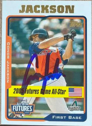 Conor Jackson Signed 2005 Topps Updates &amp; Highlights Baseball Card - Arizona Diamondbacks - PastPros