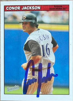 Conor Jackson Signed 2006 Bazooka Baseball Card - Arizona Diamondbacks - PastPros