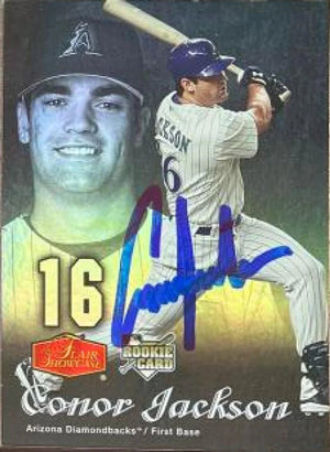 Conor Jackson Signed 2006 Flair Showcase Baseball Card - Arizona Diamondbacks - PastPros