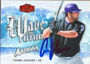 Conor Jackson Signed 2006 Flair Showcase Wave of the Future Baseball Card - Arizona Diamondbacks - PastPros