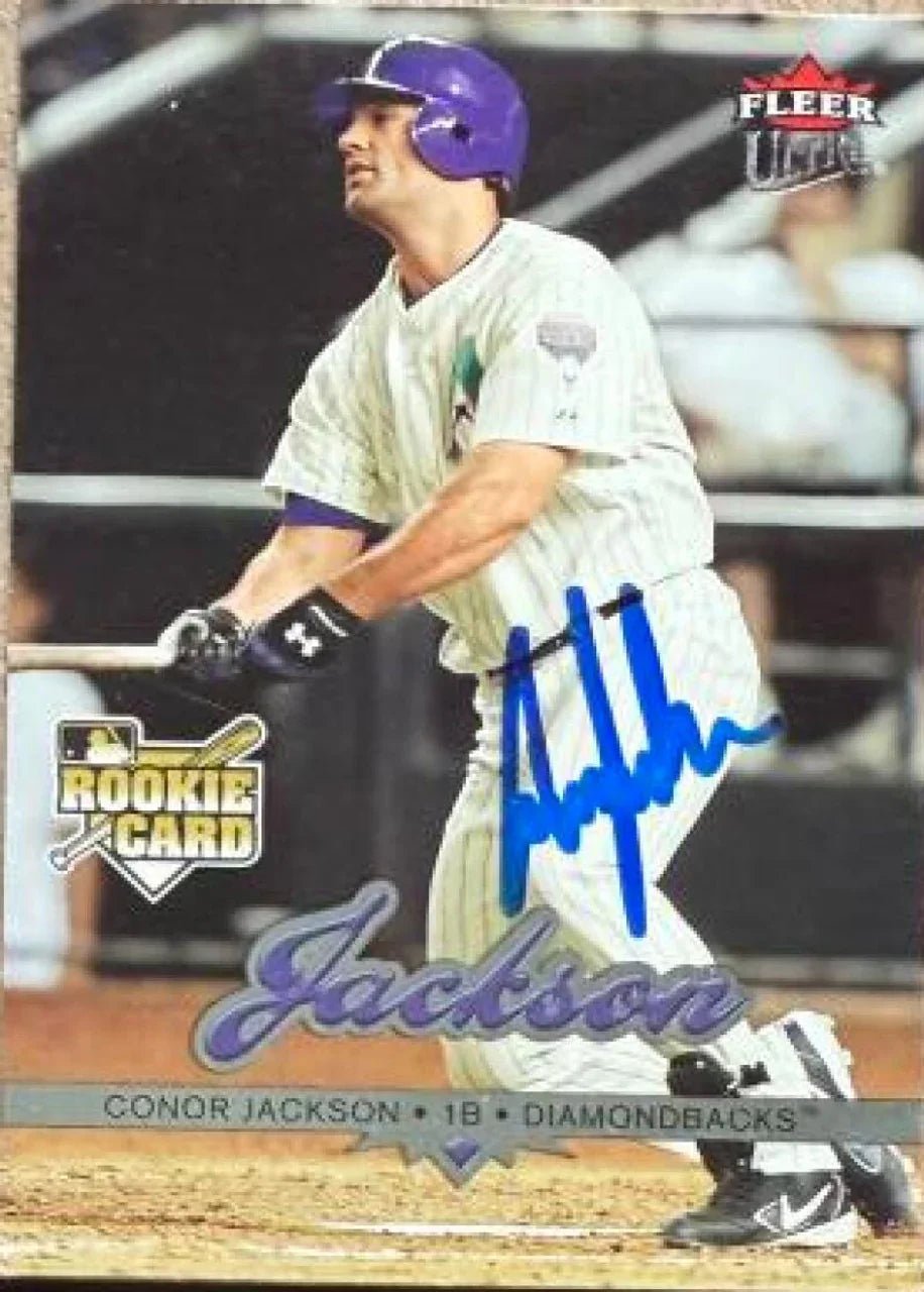 Conor Jackson Signed 2006 Fleer Ultra Baseball Card - Arizona Diamondbacks