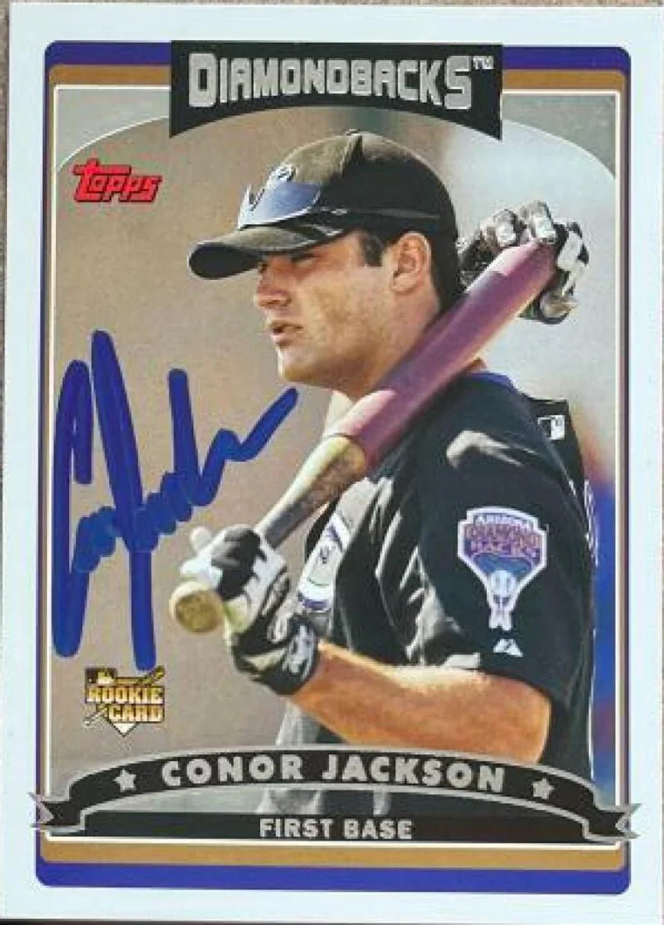 Conor Jackson Signed 2006 Topps Baseball Card - Arizona Diamondbacks