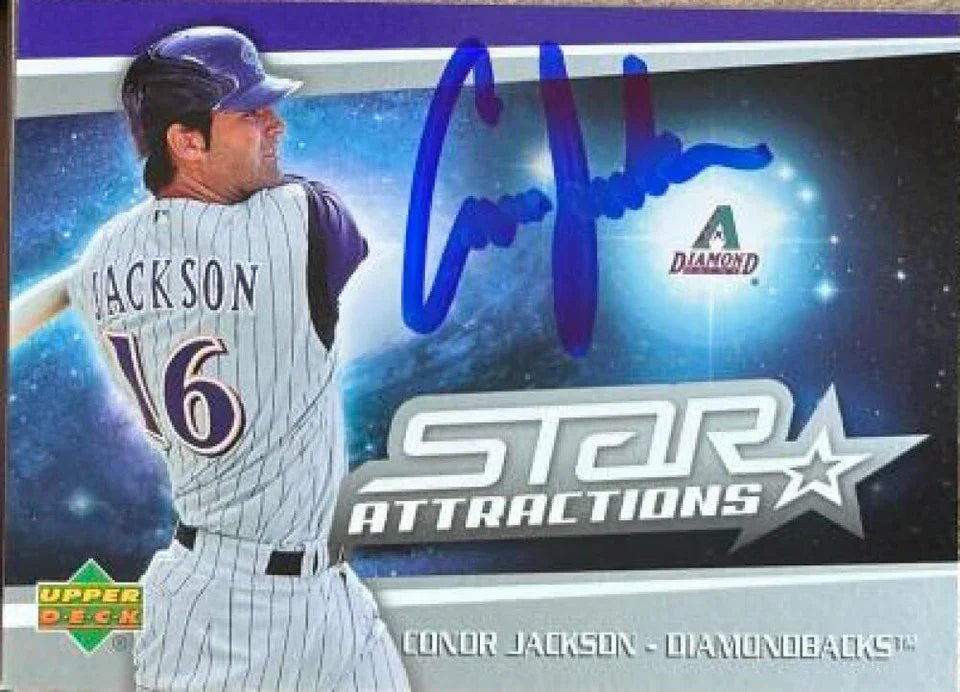 Conor Jackson Signed 2006 Upper Deck Star Attractions Baseball Card - Arizona Diamondbacks