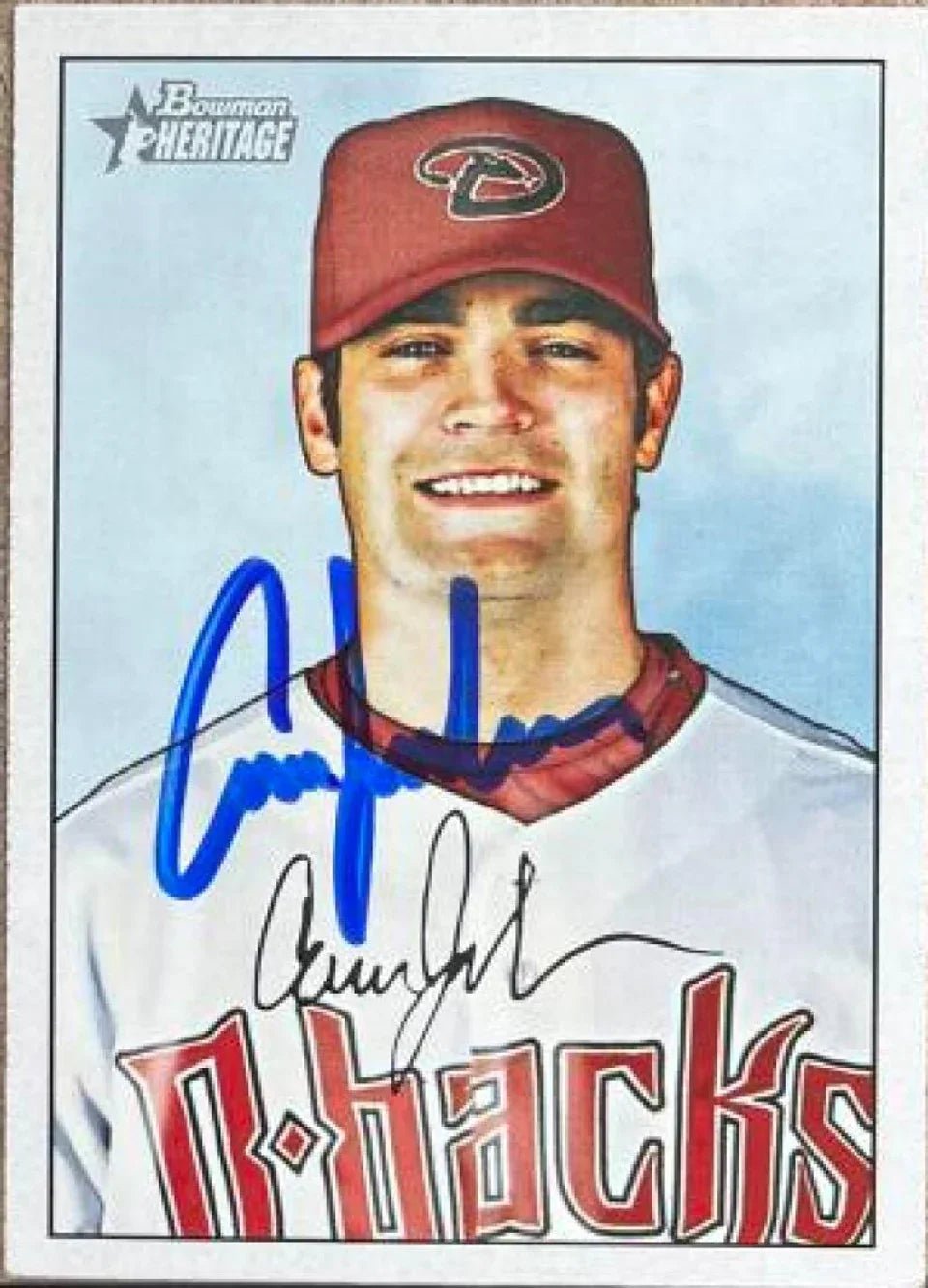 Conor Jackson Signed 2007 Bowman Heritage Baseball Card - Arizona Diamondbacks