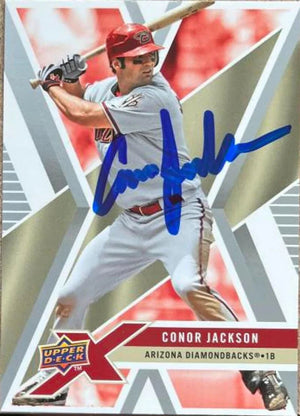 Conor Jackson Signed 2008 Upper Deck X Baseball Card - Arizona Diamondbacks - PastPros