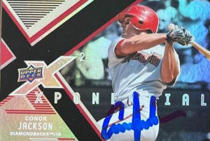 Conor Jackson Signed 2008 Upper Deck X Xponential 2 Baseball Card - Arizona Diamondbacks - PastPros