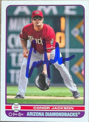 Conor Jackson Signed 2009 O - Pee - Chee Baseball Card - Arizona Diamondbacks - PastPros