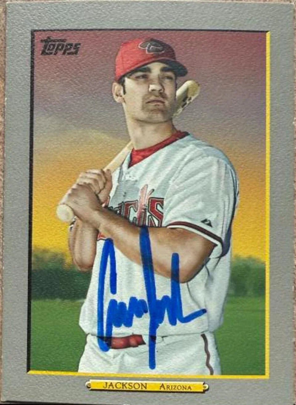 Conor Jackson Signed 2009 Topps Turkey Red Baseball Card - Arizona Diamondbacks