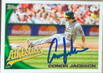 Conor Jackson Signed 2010 Topps Update Baseball Card - Oakland A's
