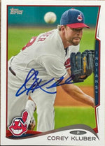 Corey Kluber Signed 2014 Topps Baseball Card - Cleveland Indians #279