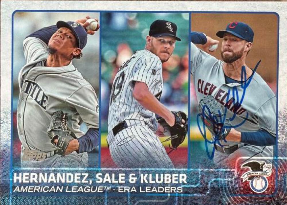 Corey Kluber Signed 2015 Topps Baseball Card - Cleveland Indians #341