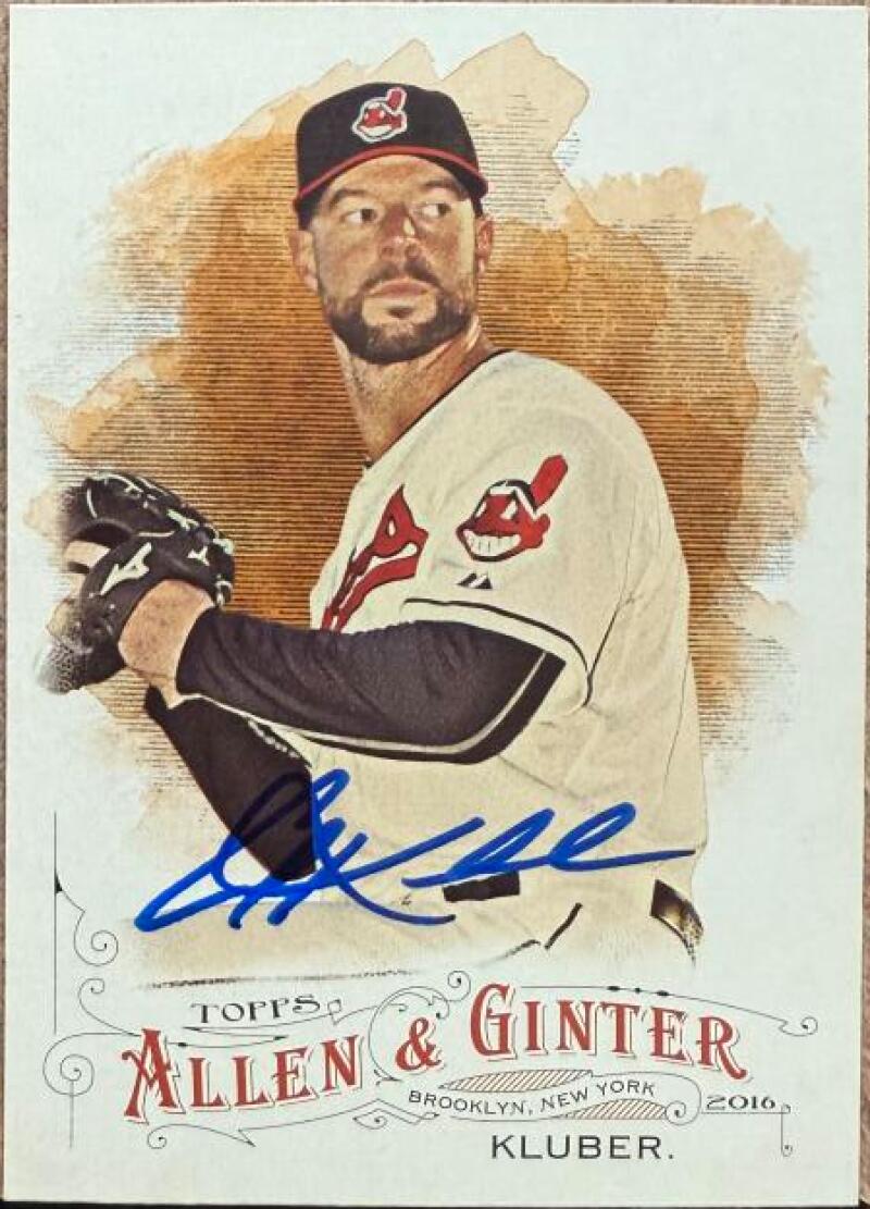 Corey Kluber Signed 2016 Topps Allen & Ginter Baseball Card - Cleveland Indians #297
