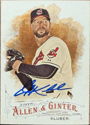 Corey Kluber Signed 2016 Topps Allen & Ginter Baseball Card - Cleveland Indians #297