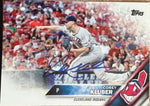 Corey Kluber Signed 2016 Topps Baseball Card - Cleveland Indians #64