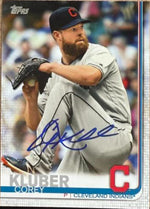 Corey Kluber Signed 2019 Topps Baseball Card - Cleveland Indians #336