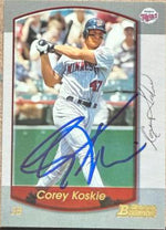 Corey Koskie Signed 2000 Bowman Baseball Card - Minnesota Twins #131