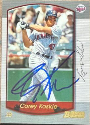 Corey Koskie Signed 2000 Bowman Baseball Card - Minnesota Twins #131