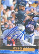 Corey Koskie Signed 2000 Upper Deck Baseball Card - Minnesota Twins #156