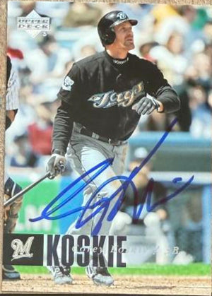 Corey Koskie Signed 2006 Upper Deck Baseball Card - Milwaukee Brewers 470 - PastPros