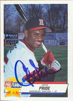 Curtis Pride Signed 1993 Fleer ProCards Baseball Card - Harrisburg Senators