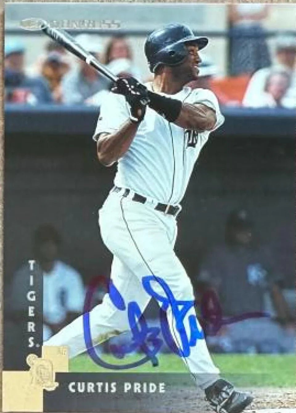 Curtis Pride Signed 1997 Donruss Baseball Card -  Detroit Tigers