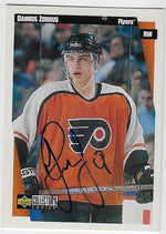Dainius Zubrus Signed 1997-98 Collector's Choice Hockey Card - Philadelphia Flyers