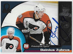 Dainius Zubrus Signed 1998-99 Pacific Omega Hockey Card - Philadelphia Flyers