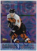 Dainius Zubrus Signed 1998-99 Topps Season's Best Hockey Card - Philadelphia Flyers