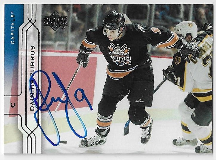 Dainius Zubrus Signed 2004-05 Upper Deck Hockey Card - Washington Capitals