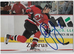 Dainius Zubrus Signed 2007-08 Upper Deck Hockey Card - New Jersey Devils