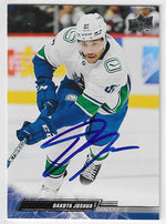 Dakota Joshua Signed 2022-23 Upper Deck Hockey Card - Vancouver Canucks