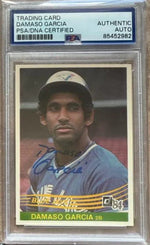Damaso Garcia Signed 1984 Donruss Baseball Card - Toronto Blue Jays - PSA/DNA Authentication