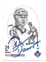 Dan Daoust Signed 1986 - 87 Kraft Drawings Hockey Card - Toronto Maple Leafs - PastPros