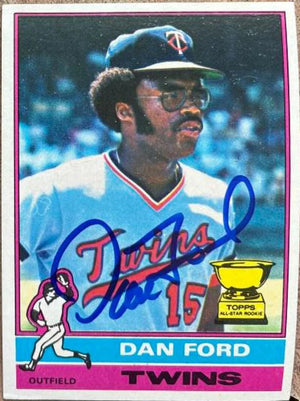 Dan Ford Signed 1976 Topps Baseball Card - Minnesota Twins