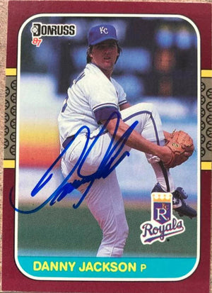 Danny Jackson Signed 1987 Donruss Opening Day Baseball Card - Kansas City Royals
