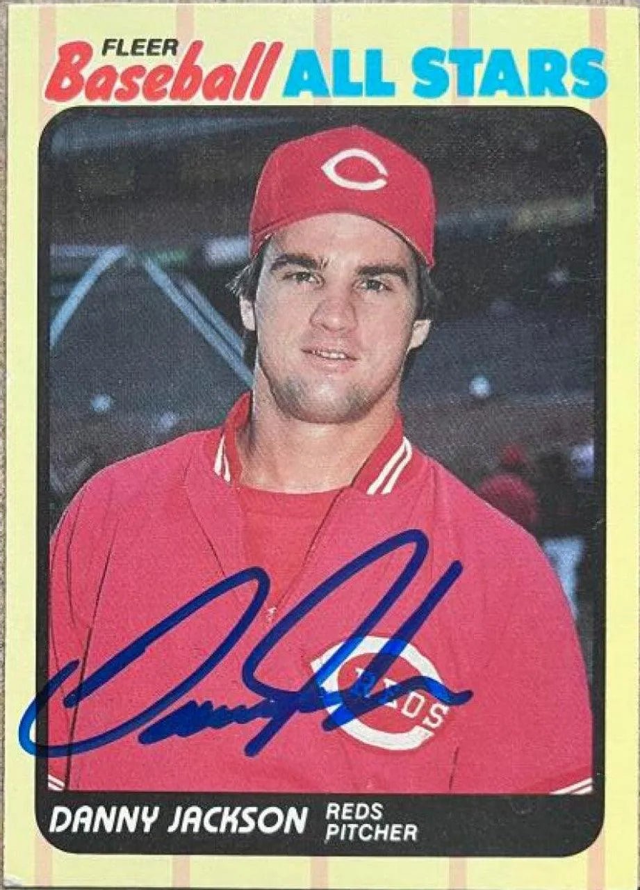 Danny Jackson Signed 1989 Fleer All-Stars Baseball Card - Cincinnati Reds