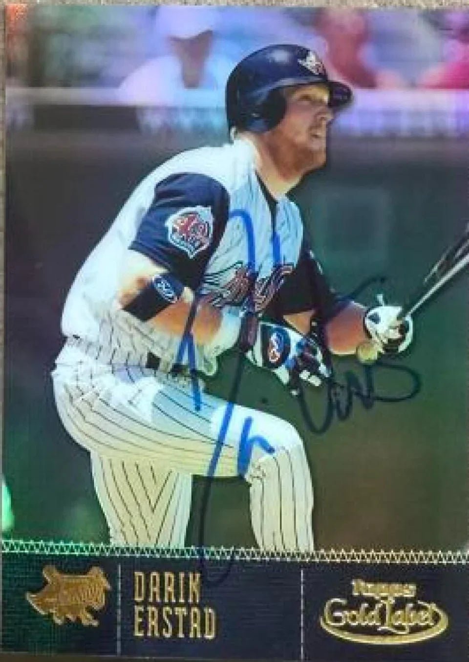 Darin Erstad Signed 2001 Topps Gold Label Baseball Card - Anaheim Angels