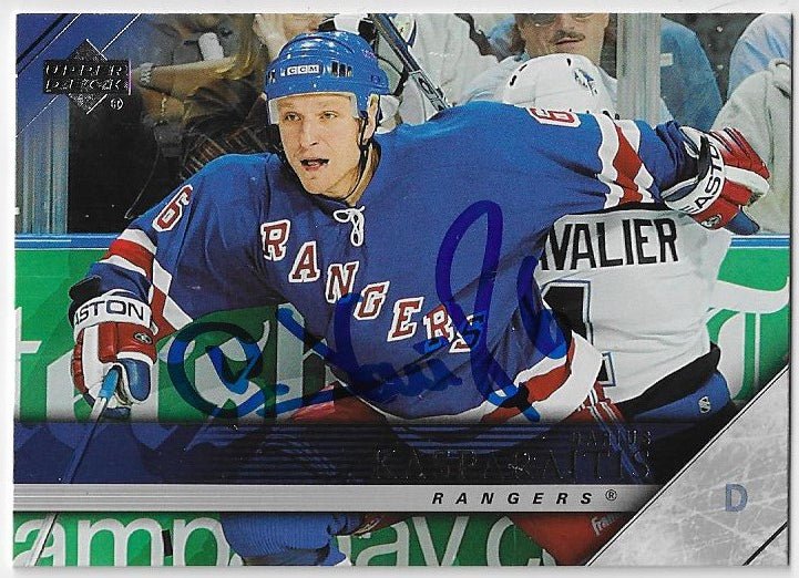 Darius Kasparaitis Signed 2005-06 Upper Deck Hockey Card - New York Rangers