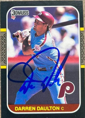 Darren Daulton Signed 1987 Donruss Baseball Card - Philadelphia Phillies - PastPros