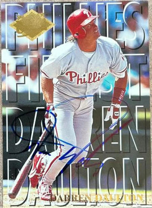 Darren Daulton Signed 1994 Fleer Ultra Phillies Finest Baseball Card - Philadelphia Phillies 5 - PastPros