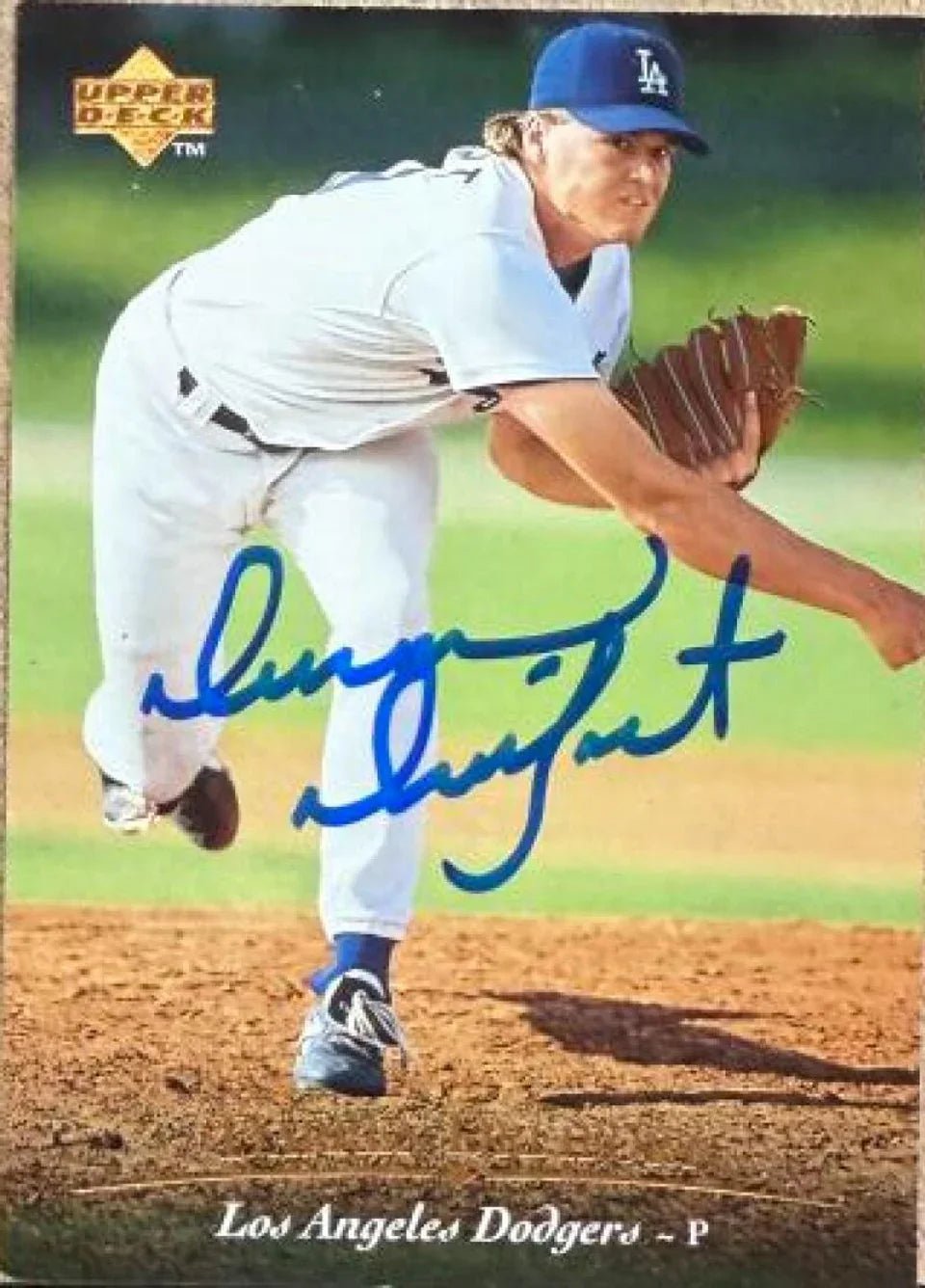 Darren Dreifort Signed 1995 Upper Deck Baseball Card - Los Angeles Dodgers