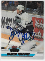 Darren Turcotte Signed 1993-94 Stadium Club Hockey Card - Hartford Whalers