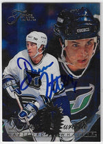 Darren Turcotte Signed 1994-95 Flair Hockey Card - Hartford Whalers