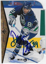 Darren Turcotte Signed 1994-95 SP Die Cut Hockey Card - Hartford Whalers