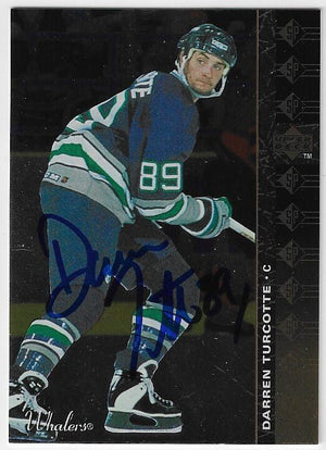 Darren Turcotte Signed 1994-95 Upper Deck SP Hockey Card - Hartford Whalers