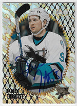 Darren Turcotte Signed 1996-97 Pinnacle Summit Metal Hockey Card - San Jose Sharks