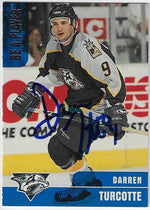 Darren Turcotte Signed 1999-00 Be A Player Memorabilia Hockey Card - Nashville Predators