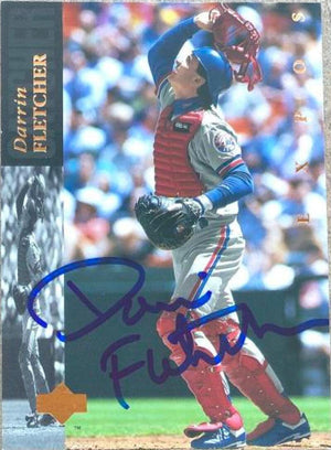 Darrin Fletcher Signed 1994 Upper Deck Baseball Card - Montreal Expos - PastPros
